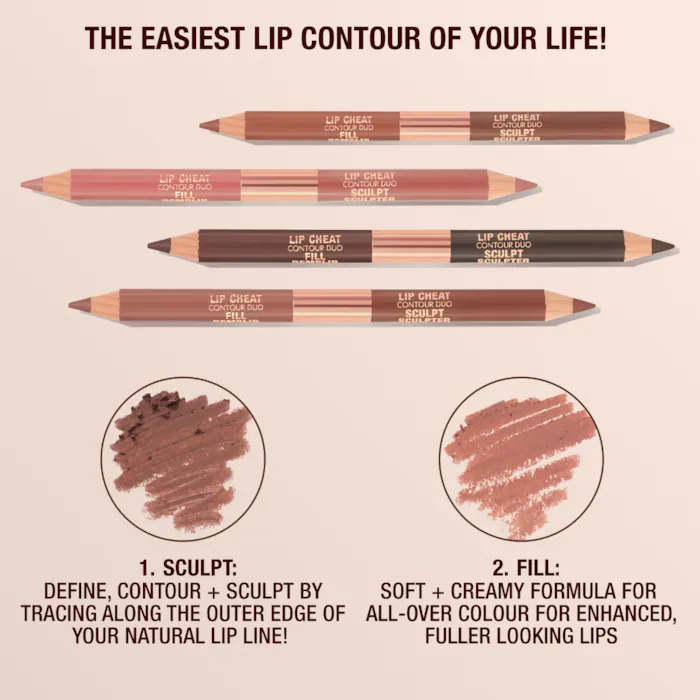 Charlotte Tilbury
Super Nudes Lip Cheat Contour Duo Lip Liner