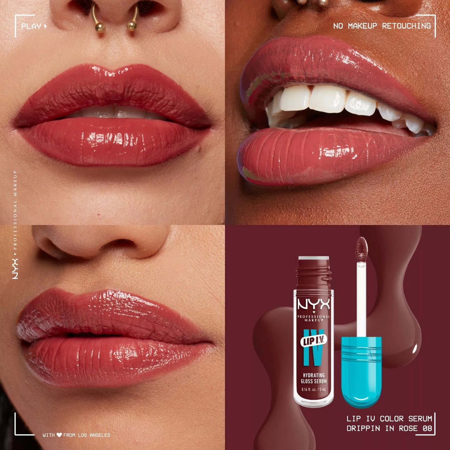 NYX Lip IV Hydrating Lip Gloss Stain
