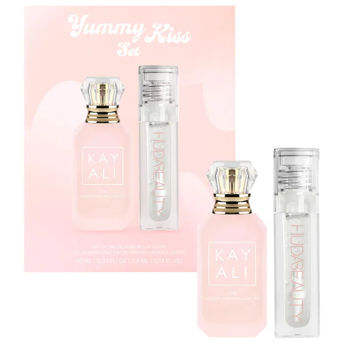 Kayali Yummy Kiss Set - Yum Marshmallow + Faux Filler Gloss Glassy