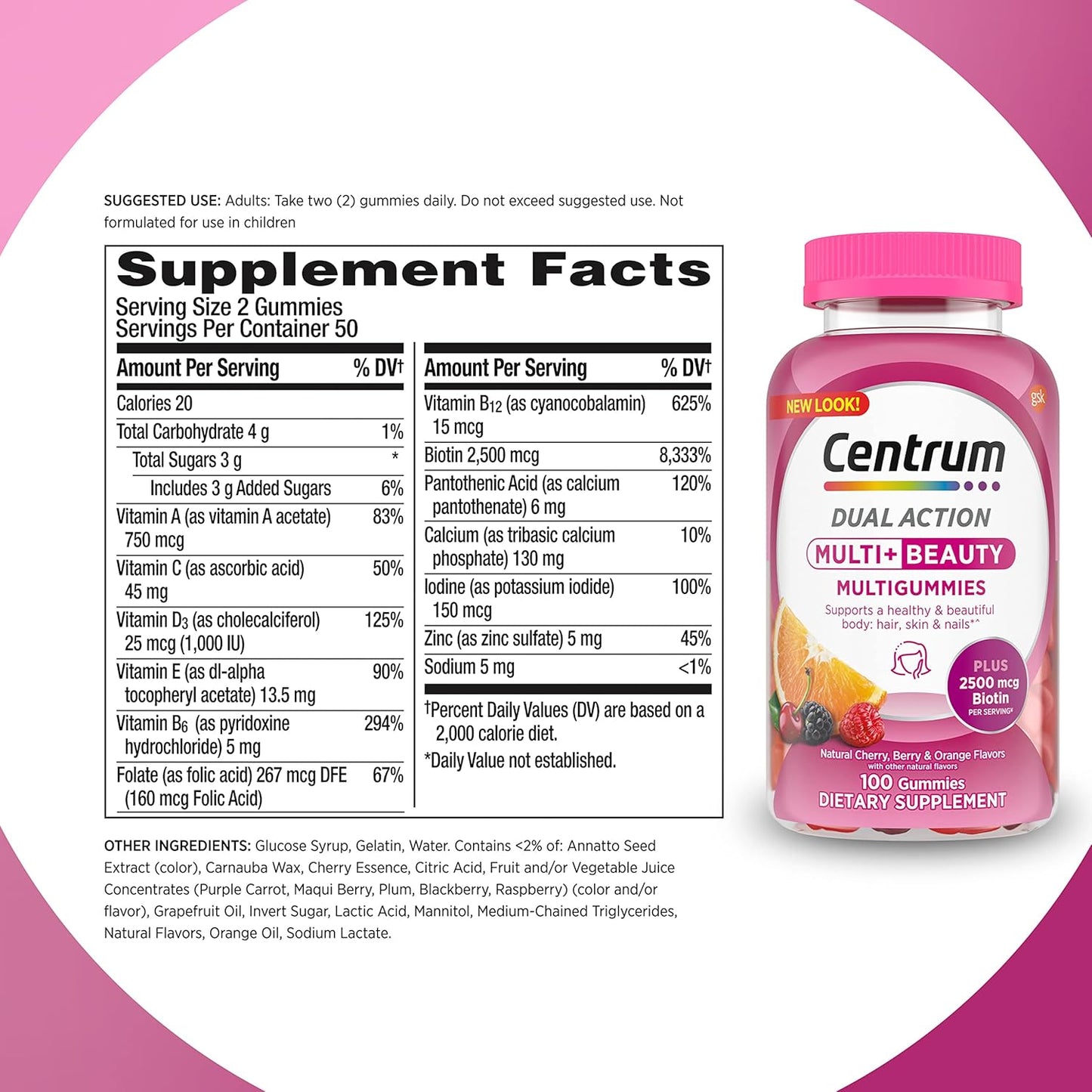 Centrum MultiGummies Multi + Beauty