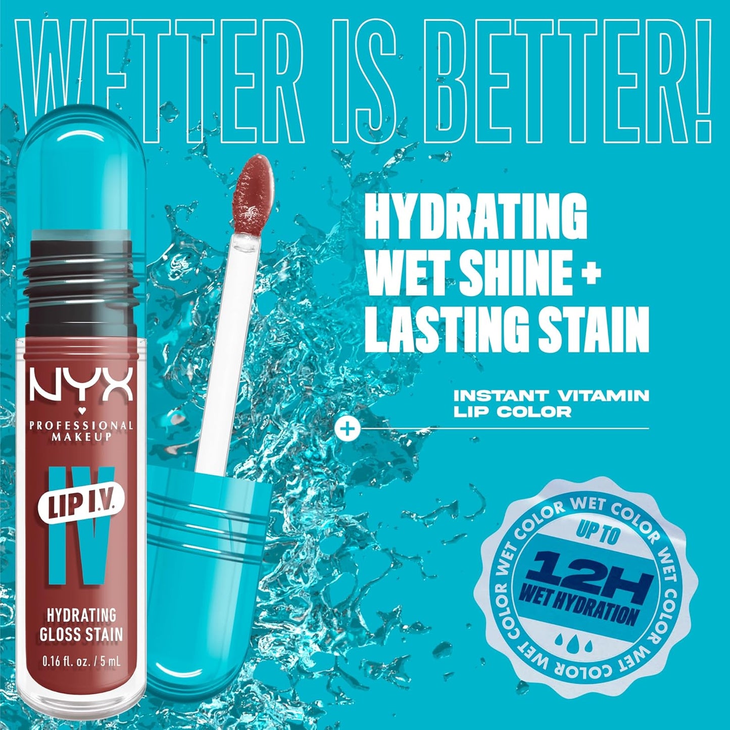 NYX Lip IV Hydrating Lip Gloss Stain