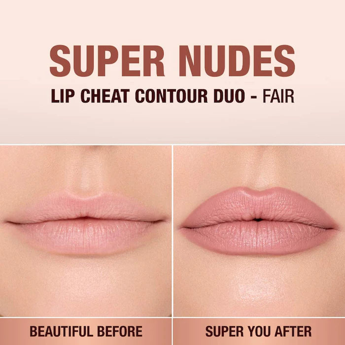 Charlotte Tilbury
Super Nudes Lip Cheat Contour Duo Lip Liner