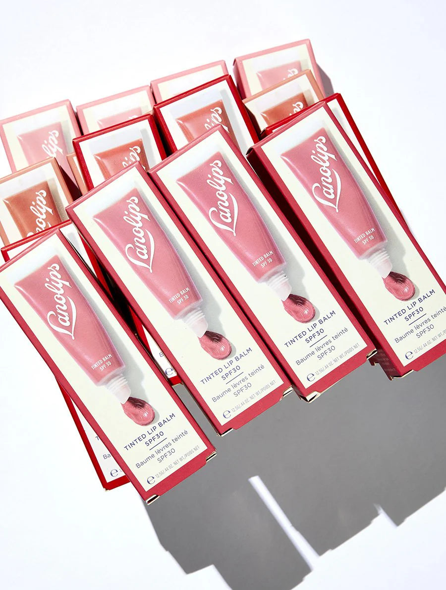Lanolips Tinted Lanolin Lip Balm SPF30 Rhubarb
