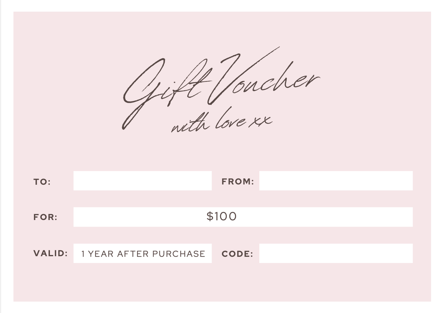 Beauty Gift Card