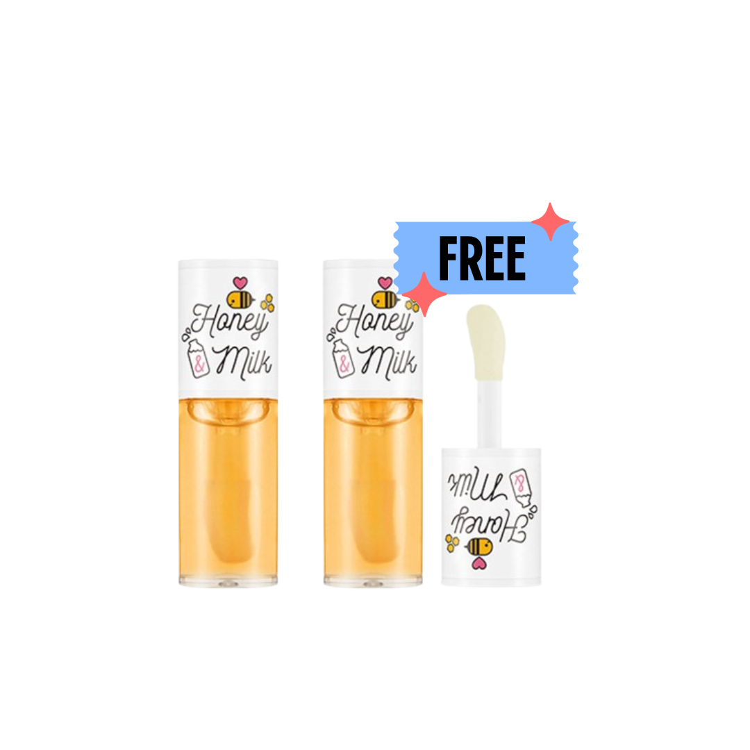 A'pieu Honey & Milk Lip Oil+1 FREE