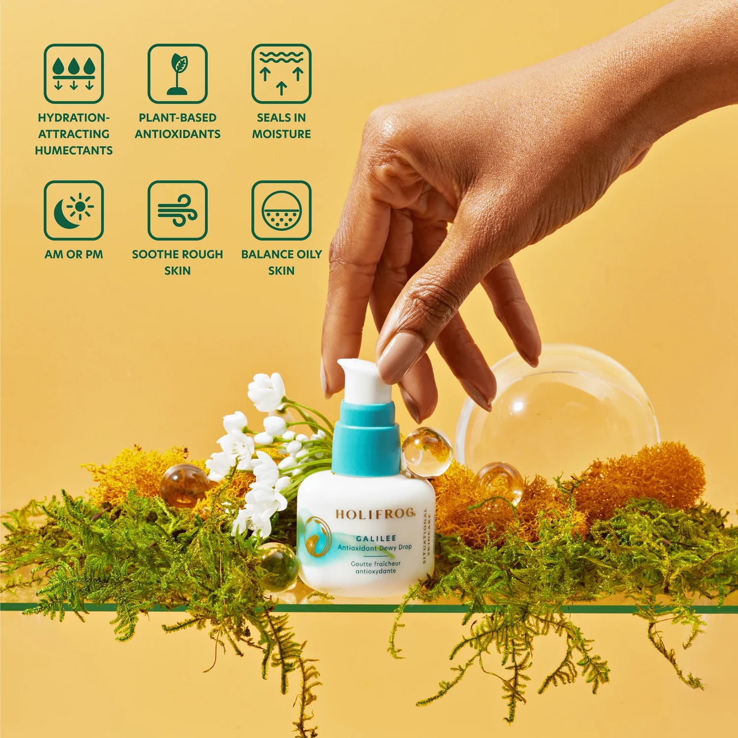 Holifrog Galilee Hydrating Hyaluronic Acid + Antioxidant Serum