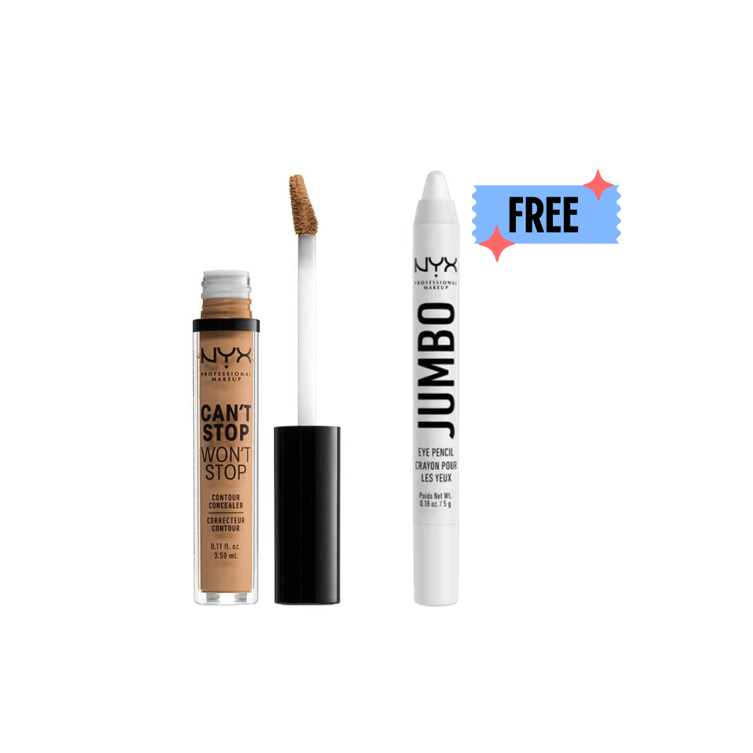 NYX Can't Stop Won't Stop Contour Concealer+ FREE NYX Jumbo Eye Pencil