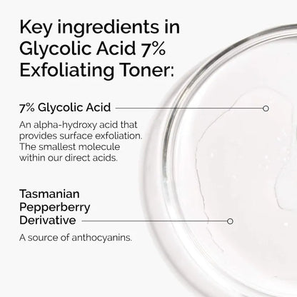 The Ordinary 
Glycolic Acid 7% Exfoliating and Brightening Daily Toner