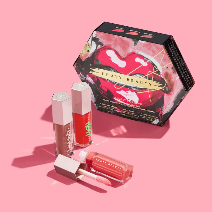 Fenty Beauty Glossy Posse Vol.6 Bomb Gloss Trio Lip Gloss 9ml Fenty Beauty Glossy Posse Vol.6 Bomb Gloss Trio Lip Gloss 9ml