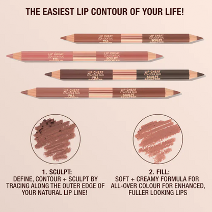 Charlotte Tilbury 
Super Nudes Lip Cheat Contour Duo Lip Liner