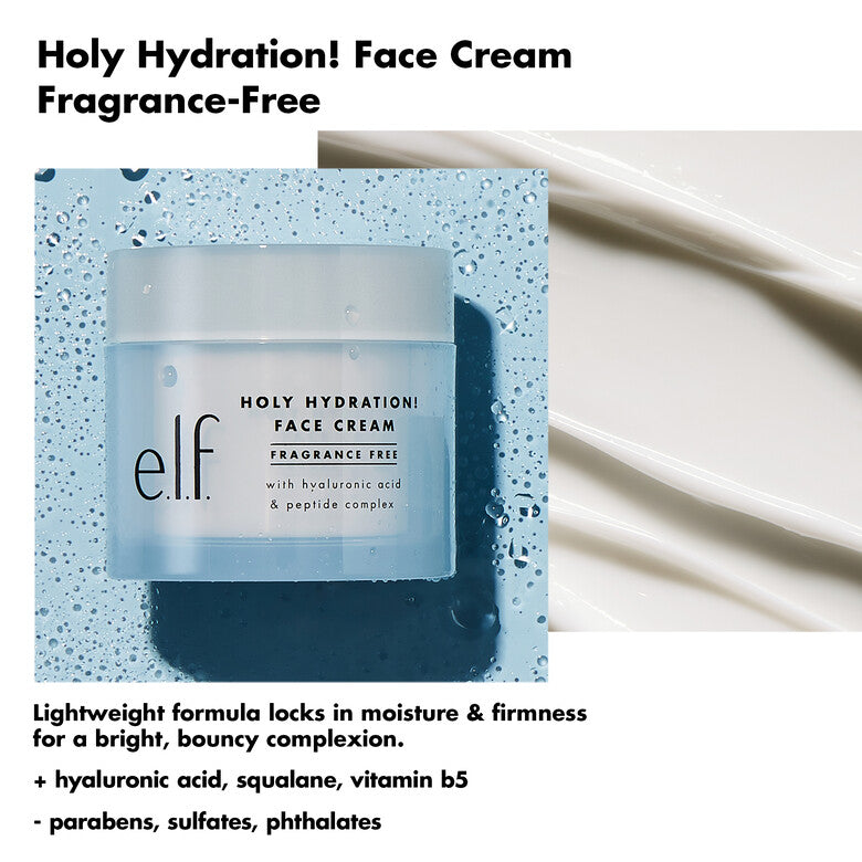 e.l.f Holy Hydration! Face Cream - Fragrance Free