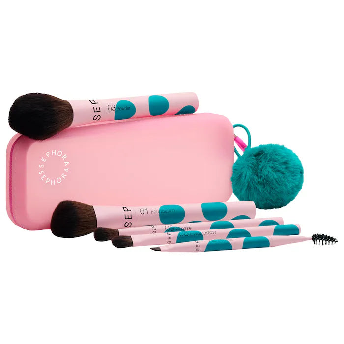 SEPHORA COLLECTION 
5-Piece Face and Eye Brush Set