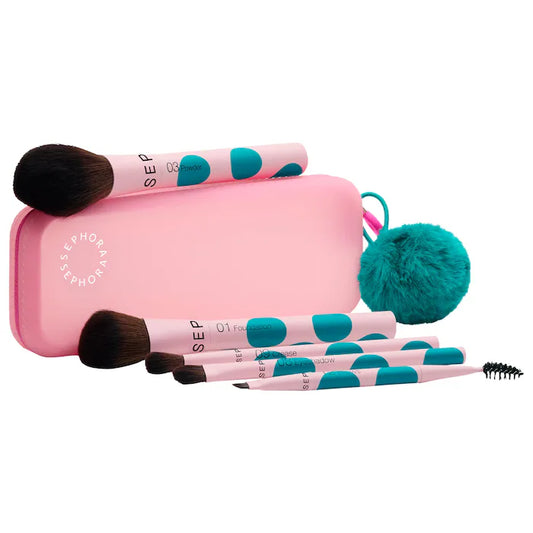 SEPHORA COLLECTION 
5-Piece Face and Eye Brush Set