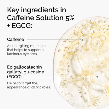 The Ordinary 
Caffeine Solution 5% + EGCG Depuffing Eye Serum for Dark Circles