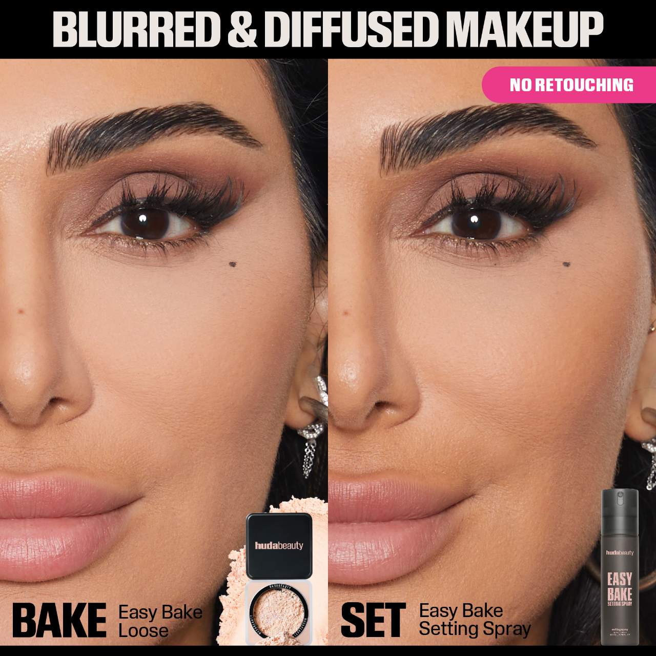 HUDA BEAUTY 
Easy Bake Blurring Setting Spray with 16-Hour Wear