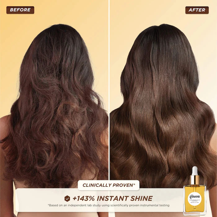 Gisou 
Glossy & Glazed Hair & Lip Oil Gift Set