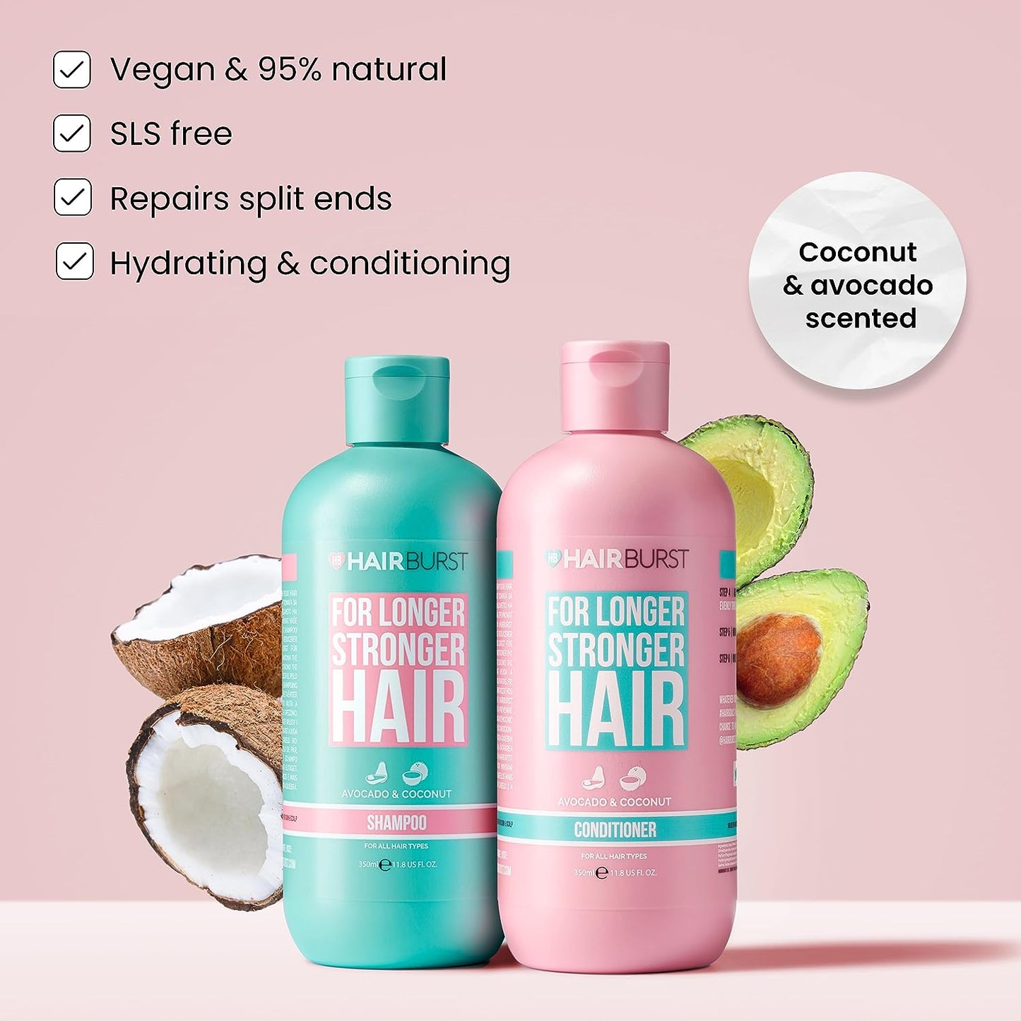 Hairburst Shampoo & Conditioner Set for Longer, Stronger Hair