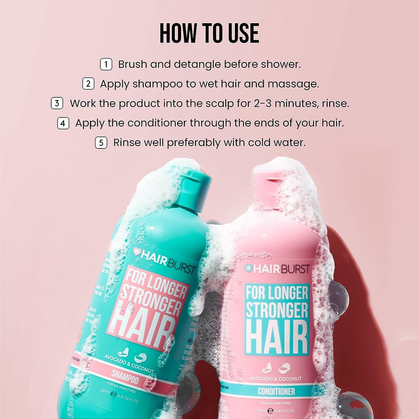 Hairburst Shampoo & Conditioner Set for Longer, Stronger Hair