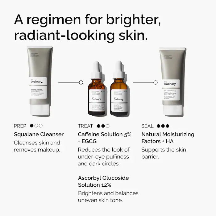 The Ordinary 
Caffeine Solution 5% + EGCG Depuffing Eye Serum for Dark Circles