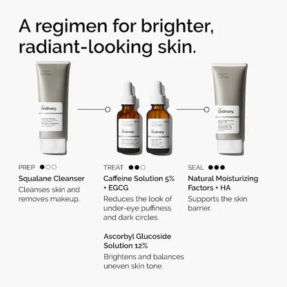 The Ordinary 
Caffeine Solution 5% + EGCG Depuffing Eye Serum for Dark Circles