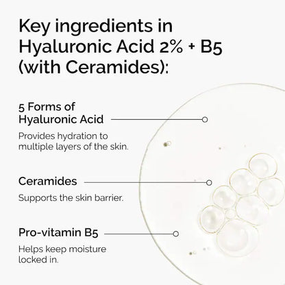 The Ordinary 
Hyaluronic Acid 2% + B5 Hydrating Serum with Ceramides
