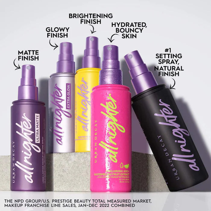 Urban Decay 
All Nighter Hydrating Hyaluronic Acid Dewy Setting Spray