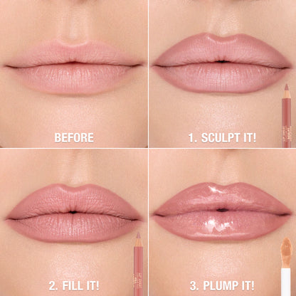 Charlotte Tilbury 
Super Nudes Lip Cheat Contour Duo Lip Liner