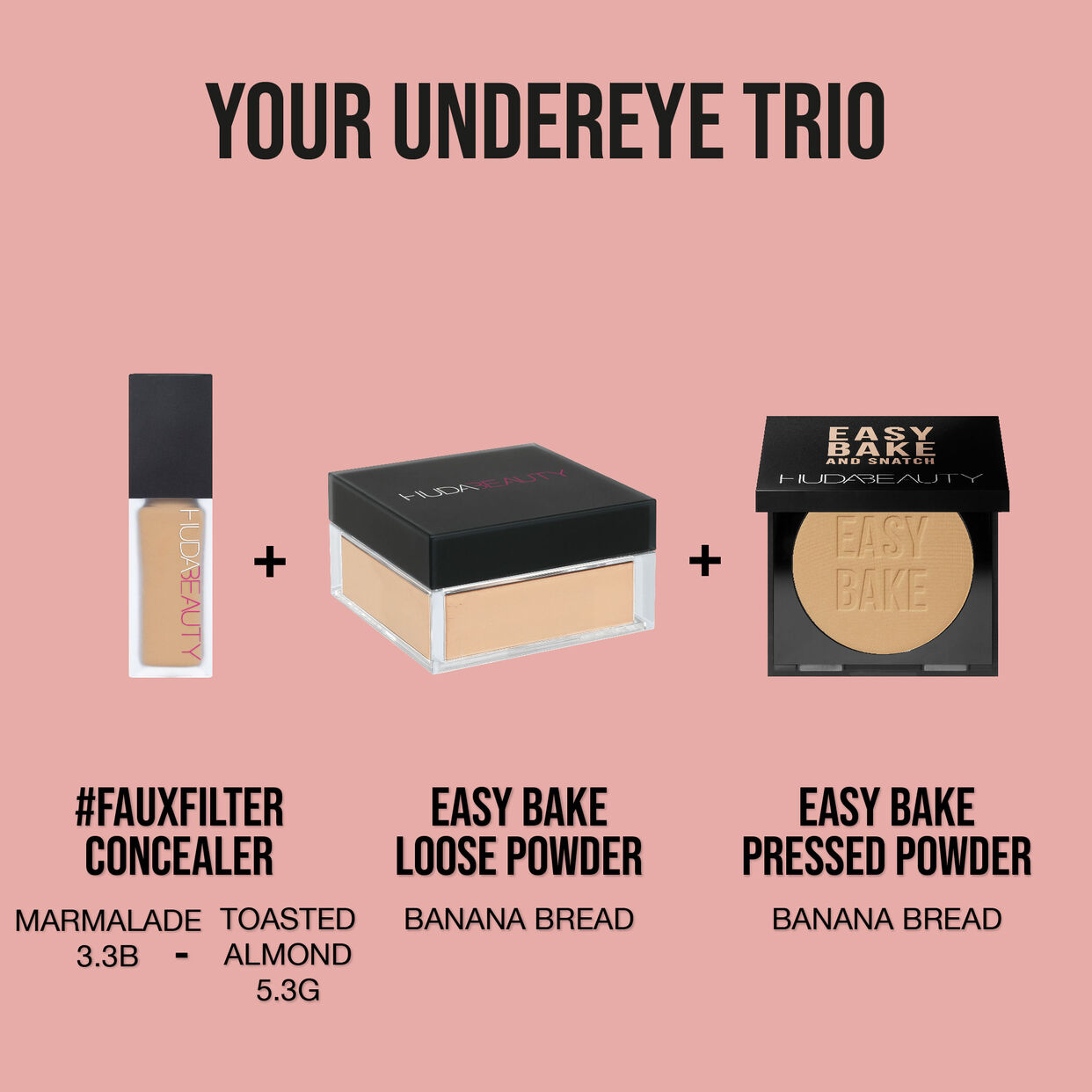 HUDA BEAUTY Easy Bake and Snatch Pressed Powder