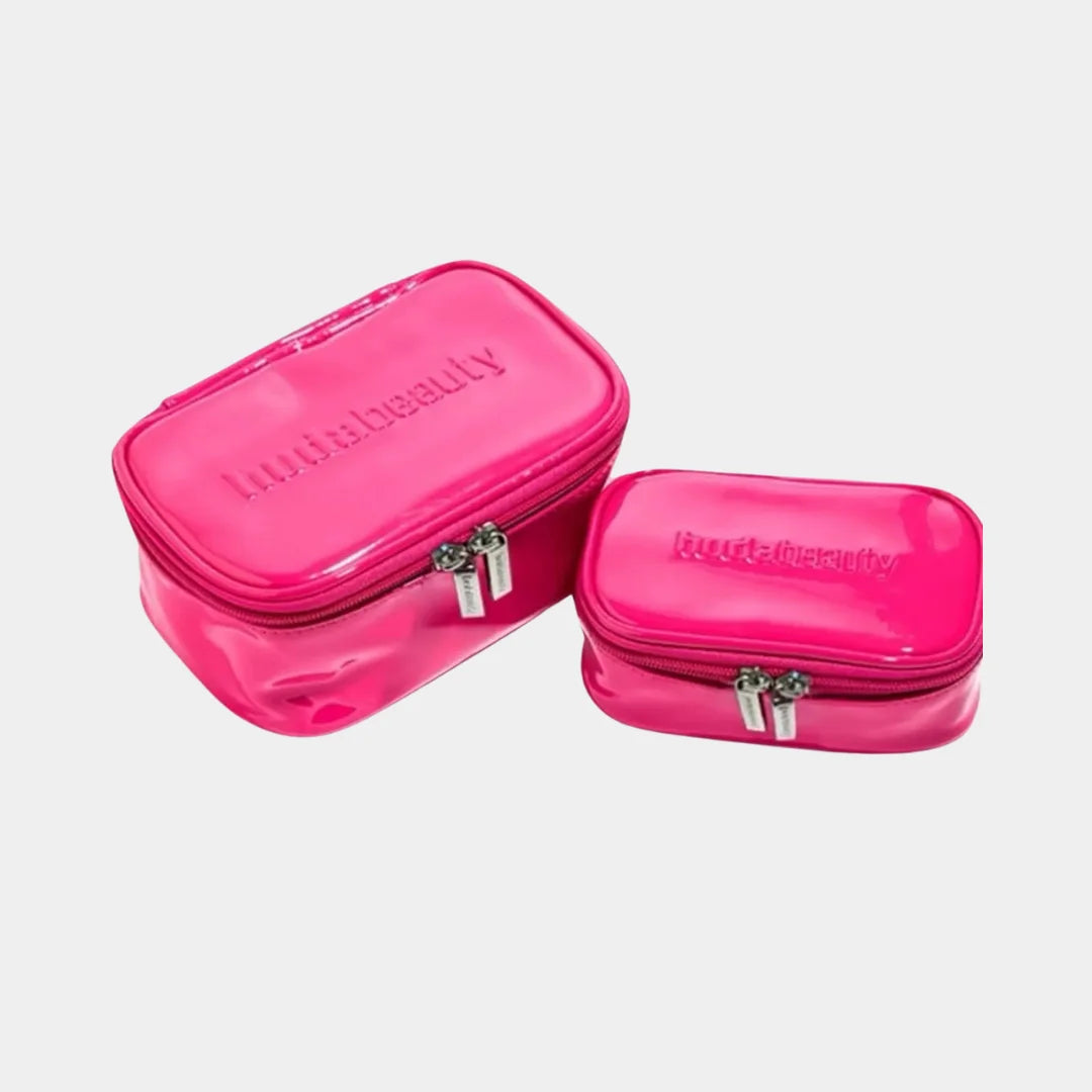 Huda Beauty Pink Makeup Bag Set