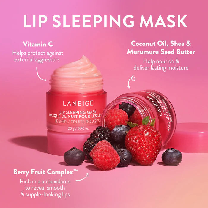 LANEIGE Lip Sleeping Mask Intense Hydration with Vitamin C- Vanilla Beauty Land LANEIGE Lip Sleeping Mask Intense Hydration with Vitamin C- Vanilla Beauty Land