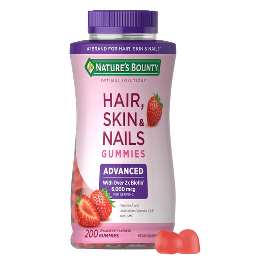 Nature's Bounty Advanced Hair, Skin & Nails Biotin Strawberry Gummies