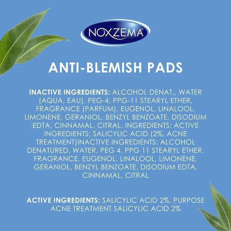 Noxzema Ultimate Clear Anti-Blemish Face Pads