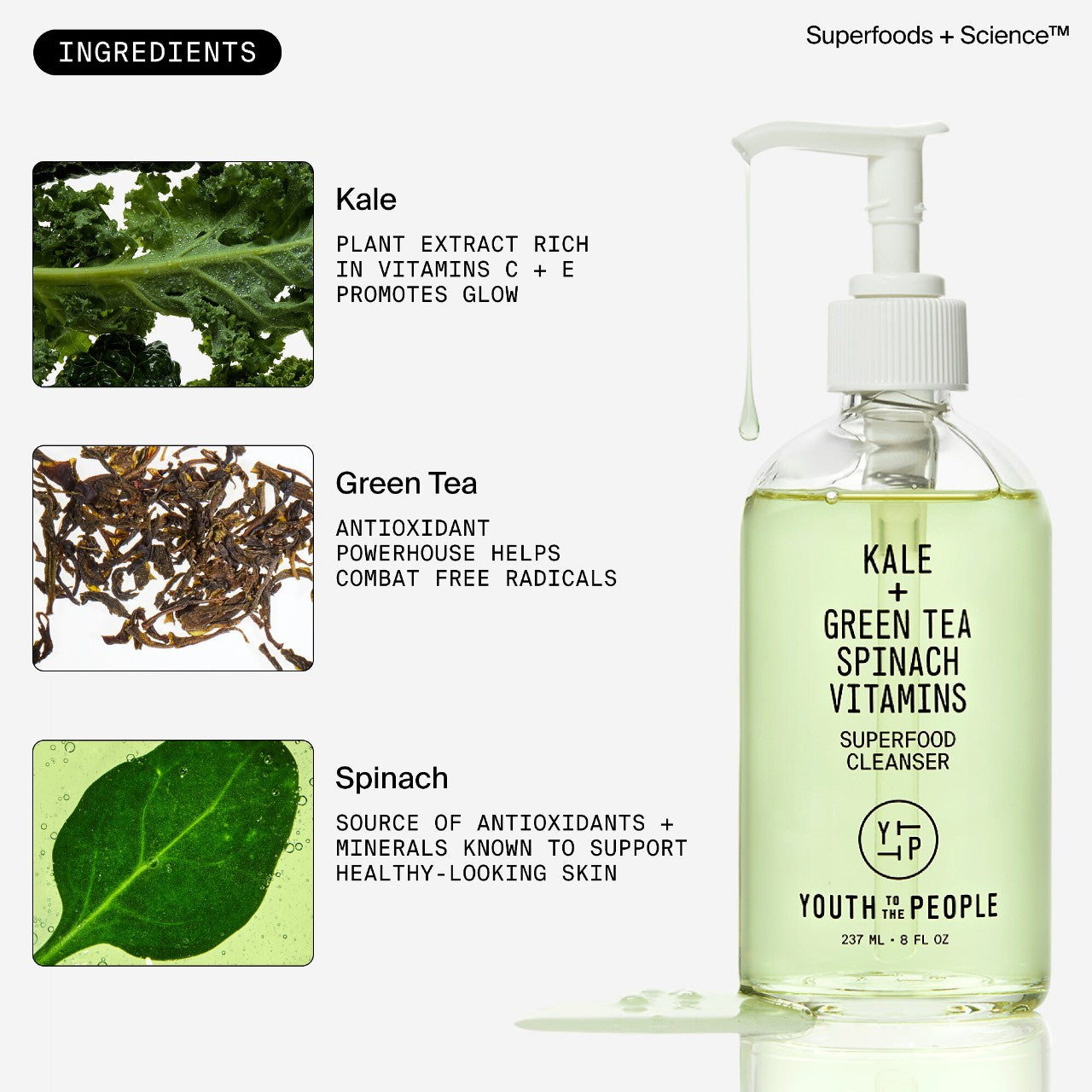 Youth To The People
Superfood Gentle Antioxidant Cleanser