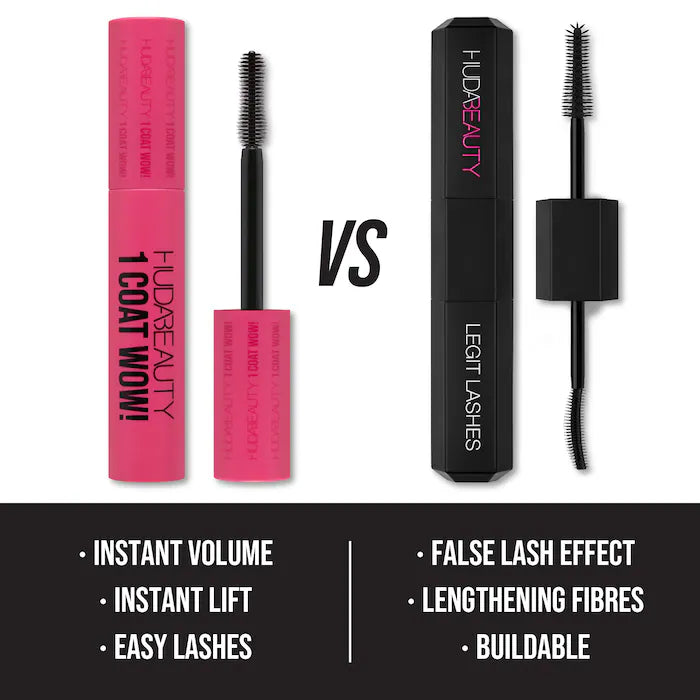 Huda Beauty Coat WOW! Extra Volumizing and Lifting Mascara