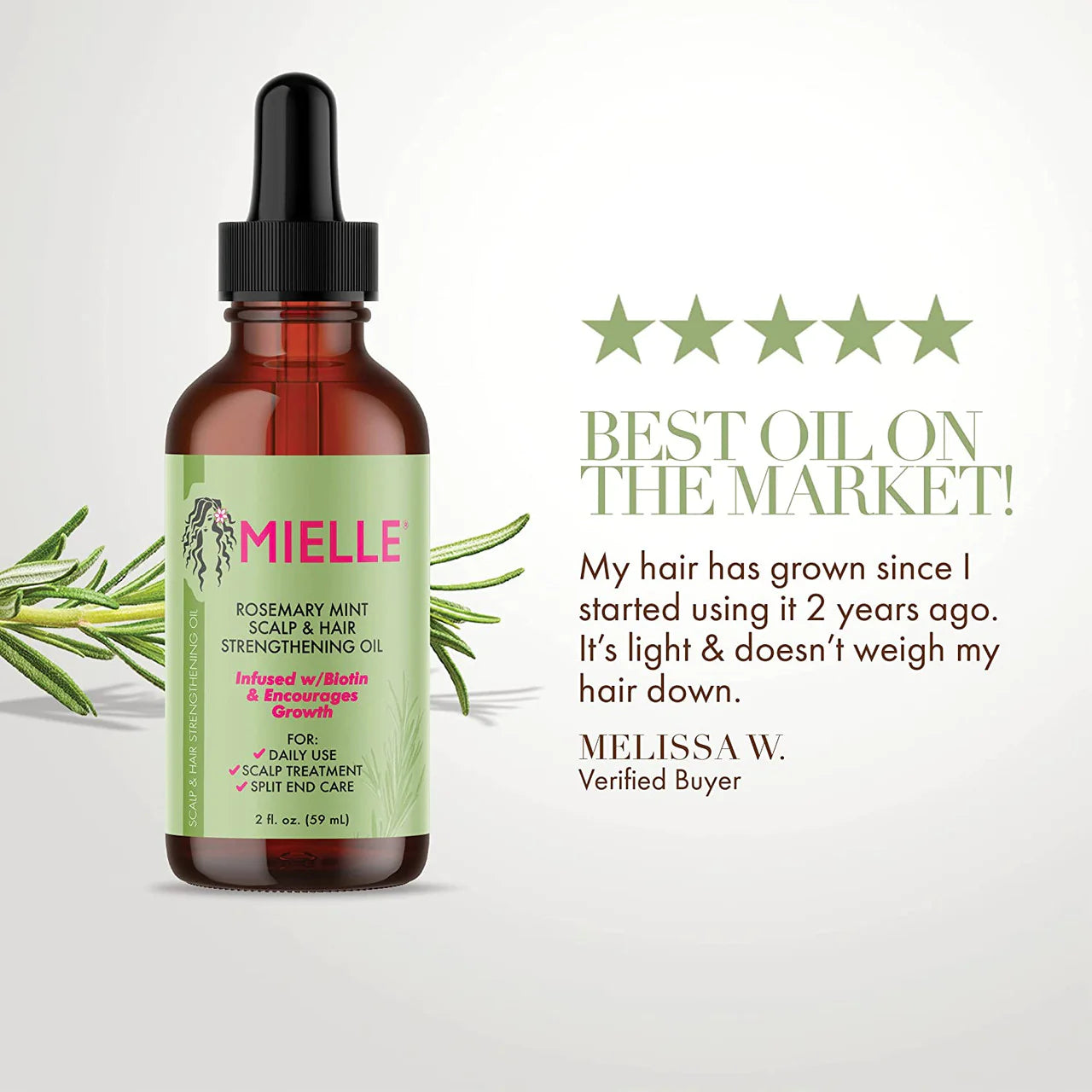 Mielle Rosemary Mint Scalp & Hair Strengthening Oil