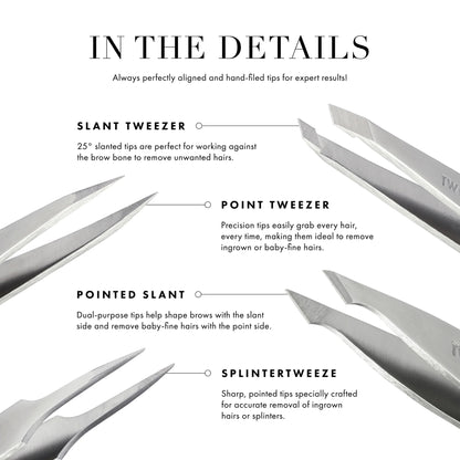 Tweezerman Mini Ultra Precision Slant Tweezer