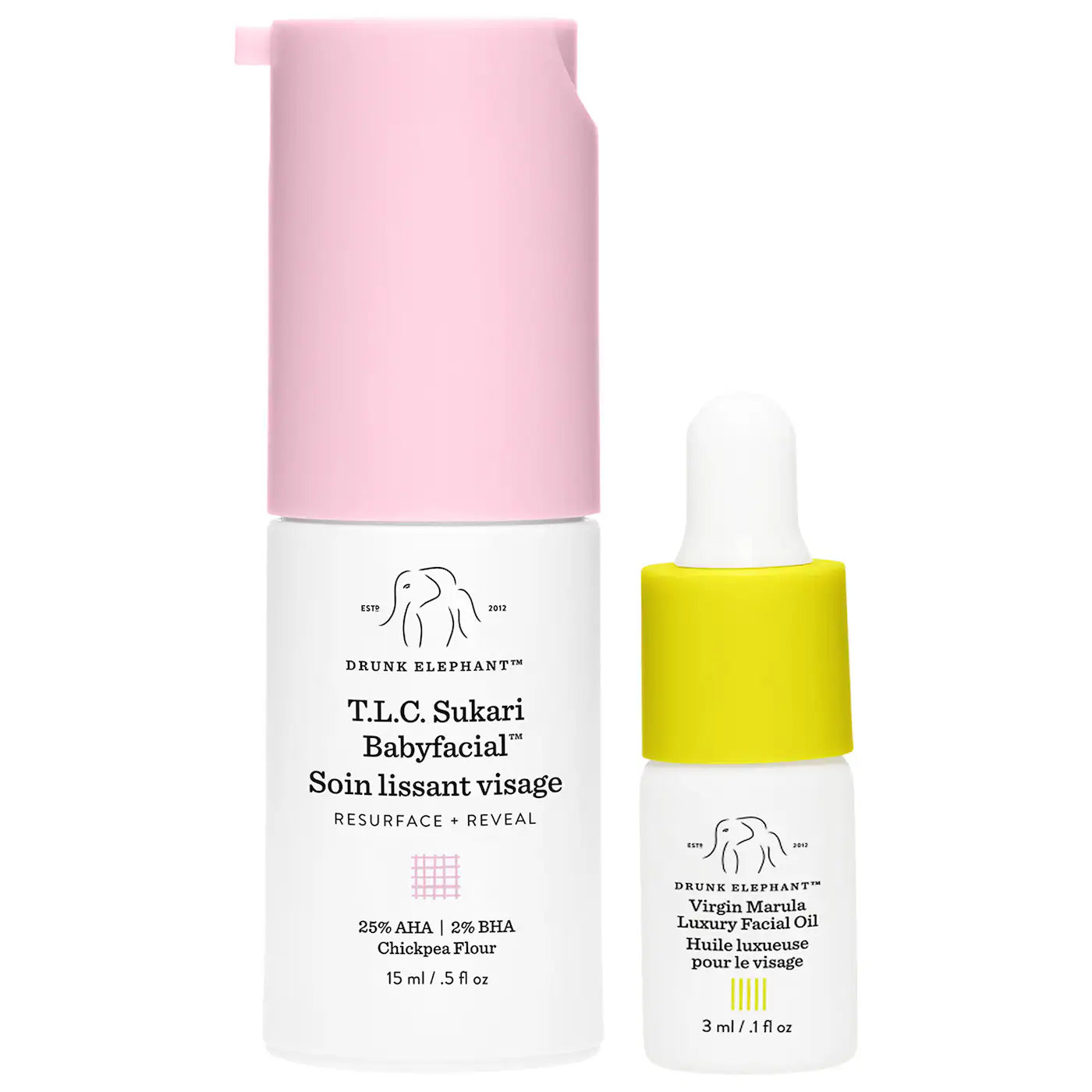 Drunk Elephant Mini T.L.C. Sukari Babyfacial™ AHA + BHA Mask