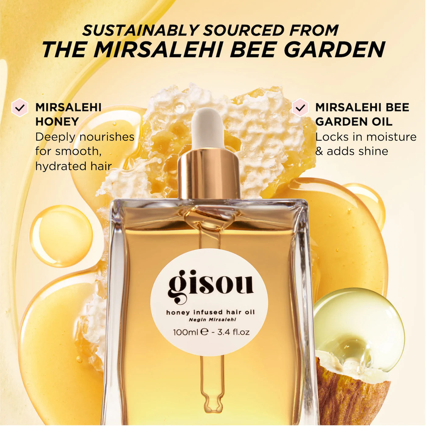 Gisou Honey Infused Hair Oil