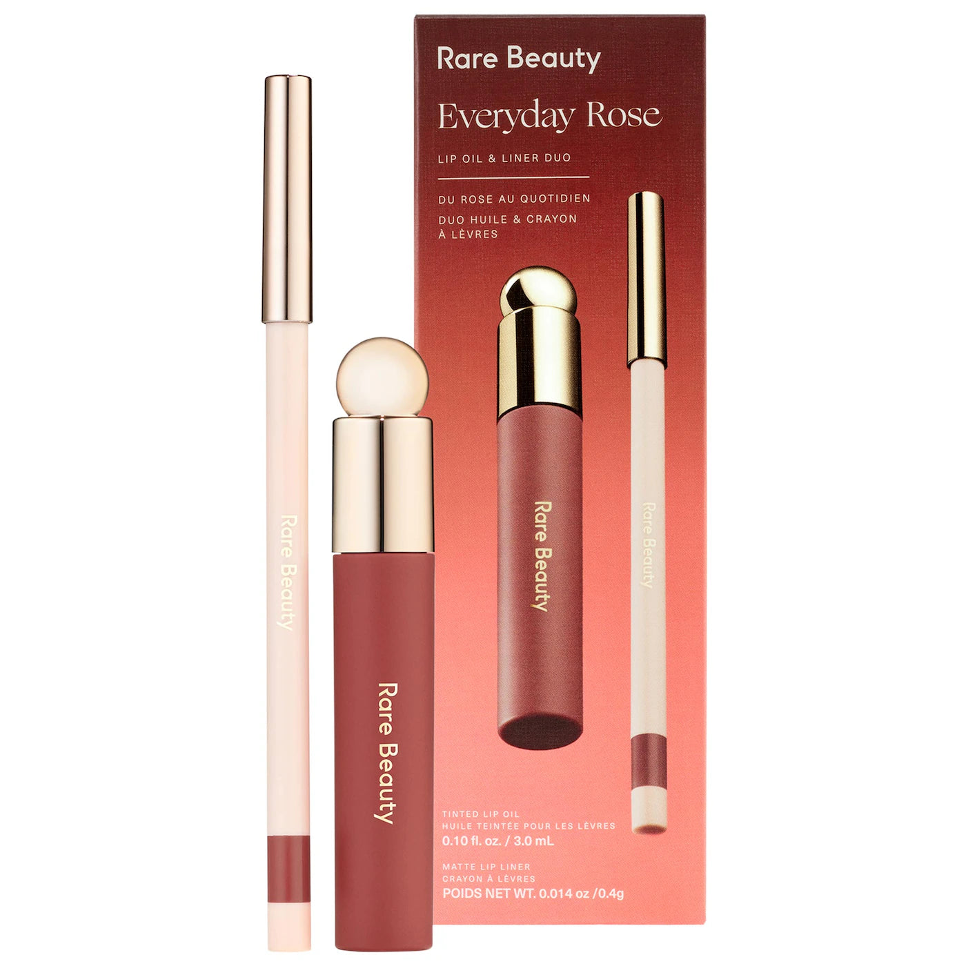 Rare Beauty Everyday Rose Lip Oil & Liner Duo