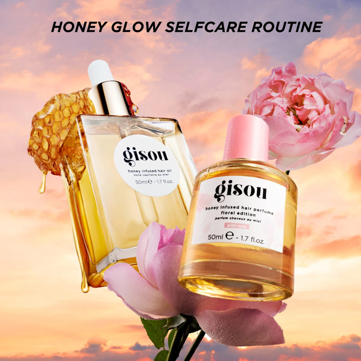 Gisou Mini Honey Infused Hair Perfume - Wild Rose