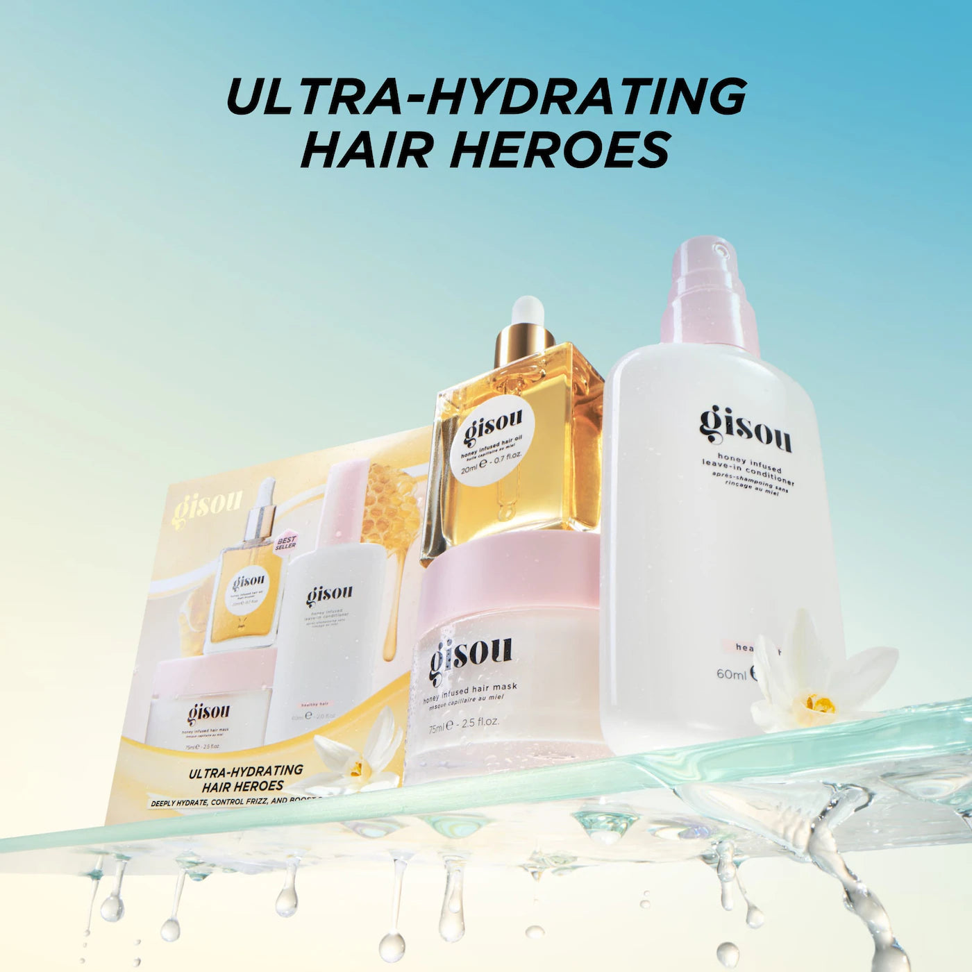 Gisou Ultra-Hydrating Hair Heroes Set