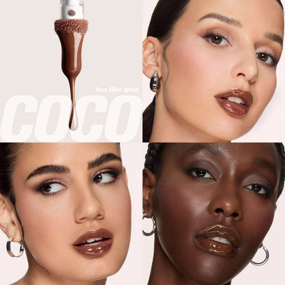 Huda Beauty Juicy Bombshell Lip Duo - Deep Brown